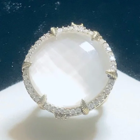 Judith Ripka Eclipse Doublet Ring - Picture 4 of 9